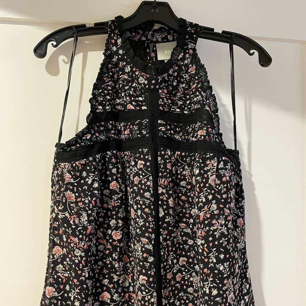 Black Anthropologie/Maeve blouse tank top, size small